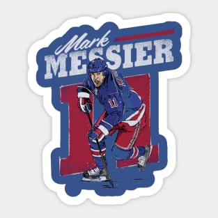 Mark Messier New York R Retro Sticker